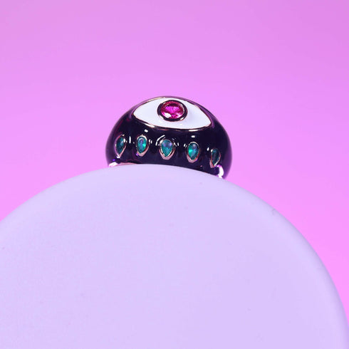 Evil Eye Signet Ring
